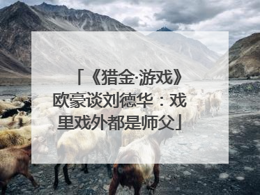 《猎金·游戏》欧豪谈刘德华：戏里戏外都是师父