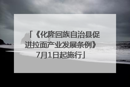 《化隆回族自治县促进拉面产业发展条例》7月1日起施行
