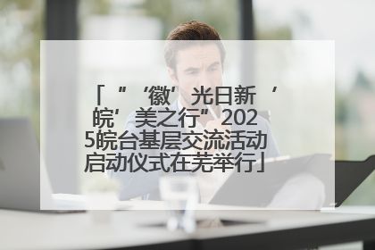 “‘徽’光日新‘皖’美之行”2025皖台基层交流活动启动仪式在芜举行
