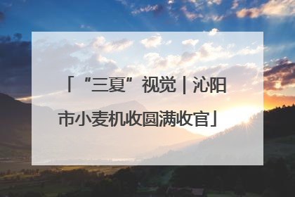 “三夏”视觉｜沁阳市小麦机收圆满收官