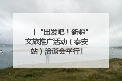 “出发吧！新疆”文旅推广活动（泰安站）洽谈会举行