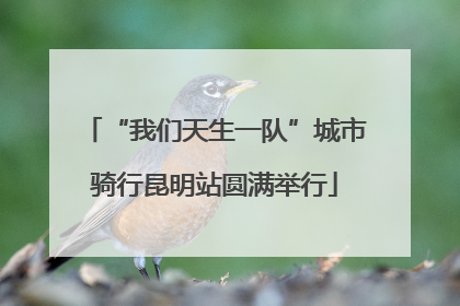 “我们天生一队”城市骑行昆明站圆满举行