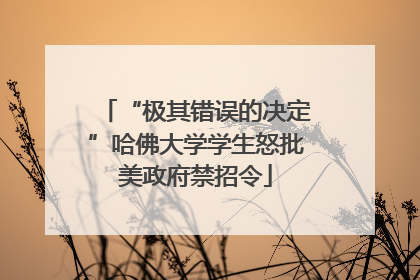 “极其错误的决定”哈佛大学学生怒批美政府禁招令