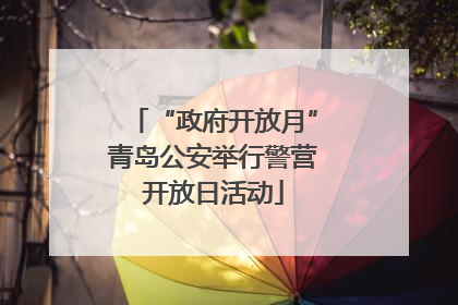 “政府开放月”青岛公安举行警营开放日活动
