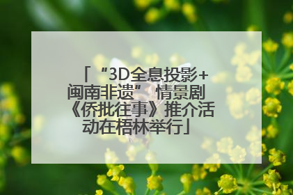 “3D全息投影+闽南非遗” 情景剧《侨批往事》推介活动在梧林举行