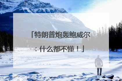 特朗普炮轰鲍威尔：什么都不懂！