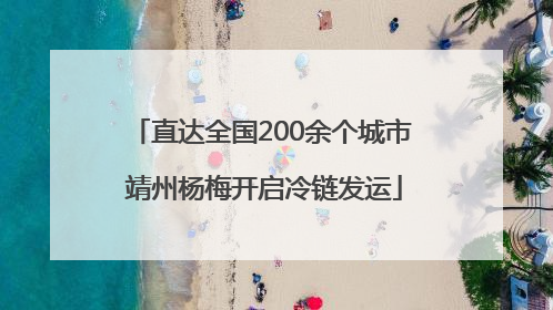 直达全国200余个城市 靖州杨梅开启冷链发运