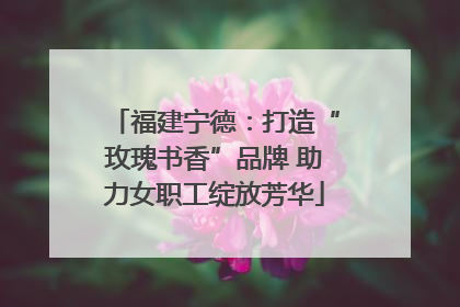 福建宁德:打造“玫瑰书香”品牌 助力女职工绽放芳华