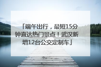 端午出行，最短15分钟直达热门景点！武汉新增12台公交定制车