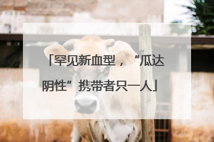 罕见新血型，“瓜达阴性”携带者只一人