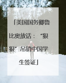 美国国务卿鲁比奥放话：“狠狠”吊销中国学生签证