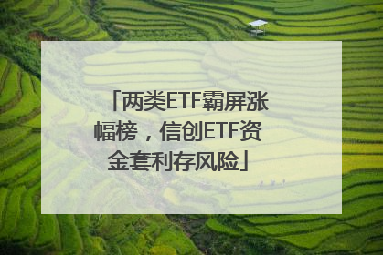 两类ETF霸屏涨幅榜，信创ETF资金套利存风险
