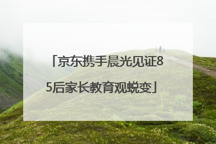 京东携手晨光见证85后家长教育观蜕变