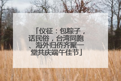 仪征：包粽子，话民俗，台湾同胞、海外归侨齐聚一堂共庆端午佳节