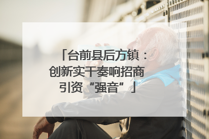 台前县后方镇：创新实干奏响招商引资“强音”
