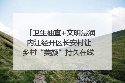 卫生抽查+文明浸润 内江经开区长安村让乡村“美颜”持久在线｜万千气象看四川