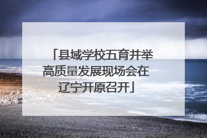县域学校五育并举高质量发展现场会在辽宁开原召开
