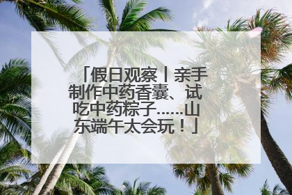 假日观察丨亲手制作中药香囊、试吃中药粽子……山东端午太会玩！
