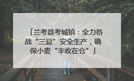 兰考县考城镇：全力备战“三夏”安全生产，确保小麦“丰收在仓”