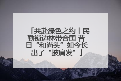 共赴绿色之约丨民勤锁边林带合围 昔日“和尚头”如今长出了“披肩发”
