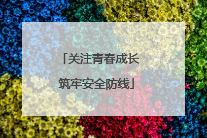 关注青春成长 筑牢安全防线