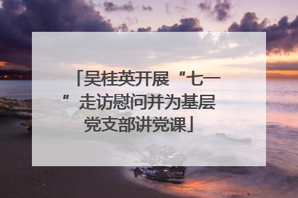 吴桂英开展“七一”走访慰问并为基层党支部讲党课