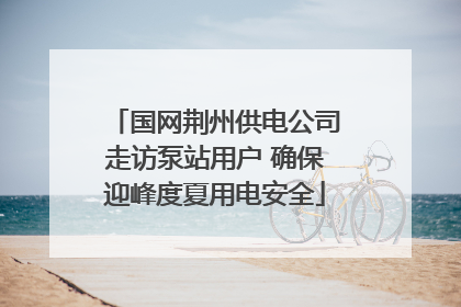 国网荆州供电公司走访泵站用户 确保迎峰度夏用电安全