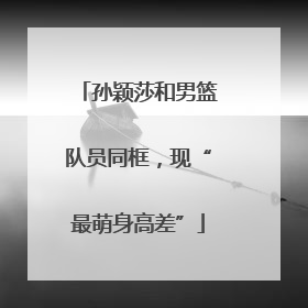 孙颖莎和男篮队员同框，现“最萌身高差”