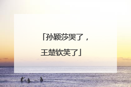 孙颖莎哭了，王楚钦笑了
