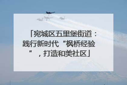 宛城区五里堡街道：践行新时代“枫桥经验”，打造和美社区