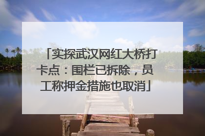 实探武汉网红大桥打卡点：围栏已拆除，员工称押金措施也取消