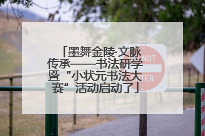 墨舞金陵·文脉传承——书法研学暨“小状元书法大赛”活动启动了