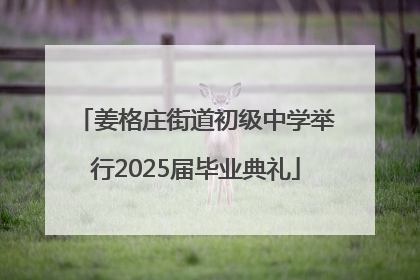姜格庄街道初级中学举行2025届毕业典礼