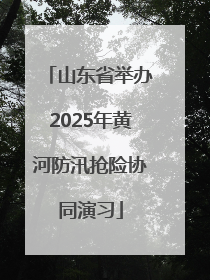 山东省举办2025年黄河防汛抢险协同演习