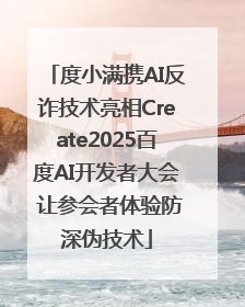 度小满携AI反诈技术亮相Create2025百度AI开发者大会 让参会者体验防深伪技术