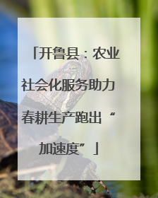 开鲁县：农业社会化服务助力春耕生产跑出“加速度”