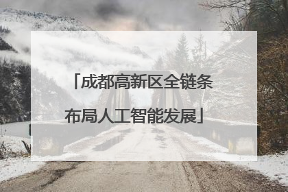 成都高新区全链条布局人工智能发展