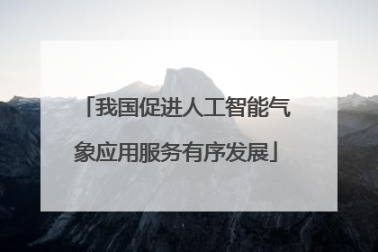 我国促进人工智能气象应用服务有序发展