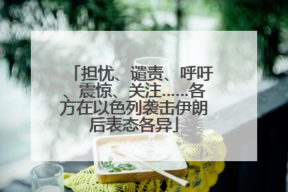 担忧、谴责、呼吁、震惊、关注……各方在以色列袭击伊朗后表态各异