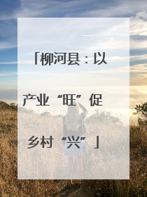 柳河县：以产业“旺”促乡村“兴”