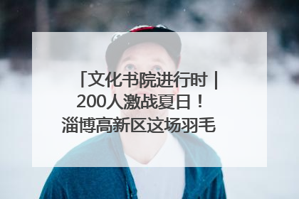 文化书院进行时｜200人激战夏日！淄博高新区这场羽毛球比赛太酷