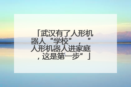 武汉有了人形机器人“学校”，“人形机器人进家庭，这是第一步”