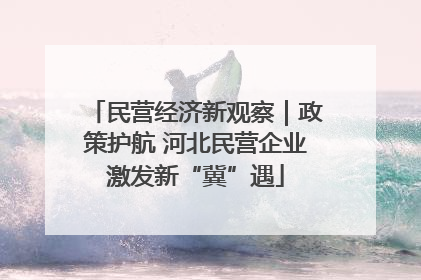 民营经济新观察｜政策护航 河北民营企业激发新“冀”遇
