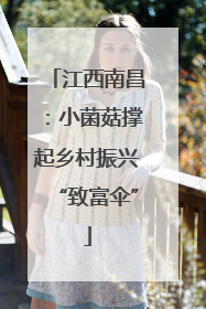 江西南昌：小菌菇撑起乡村振兴“致富伞”