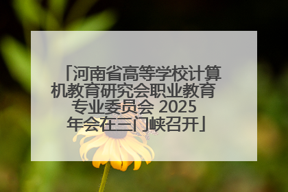 河南省高等学校计算机教育研究会职业教育专业委员会 2025 年会在三门峡召开