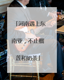 河南遇上东南亚，不止榴莲和奶茶