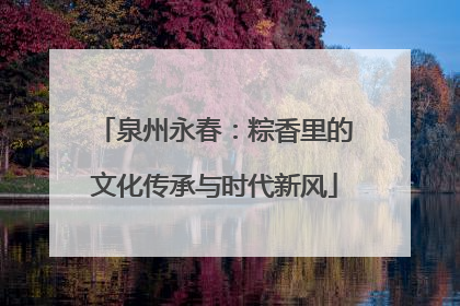 泉州永春：粽香里的文化传承与时代新风