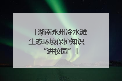 湖南永州冷水滩生态环境保护知识“进校园”