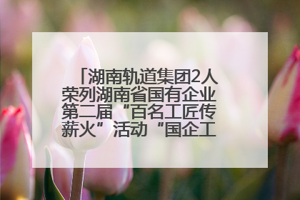 湖南轨道集团2人荣列湖南省国有企业第二届“百名工匠传薪火”活动“国企工匠”人才宣传名单