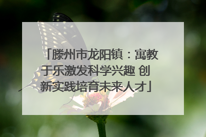 滕州市龙阳镇：寓教于乐激发科学兴趣 创新实践培育未来人才